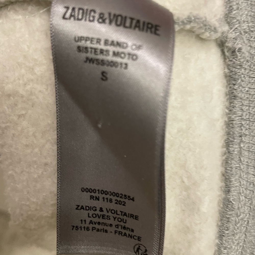 Zadig & Voltaire Band of Sisters Graphic Sweatshirt RARE HTF ~ size Small - Picture 14 of 16